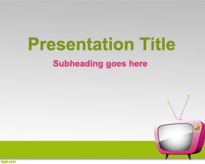 Çevrimiçi TV PowerPoint Şablon