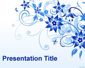 Blumen-Powerpoint-Präsentationsvorlage