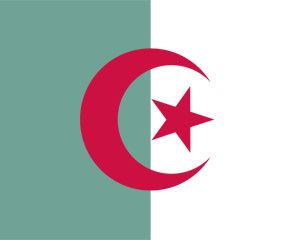 알제리 파워 포인트 템플릿의 국기
