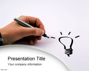 Template PowerPoint ide cemerlang