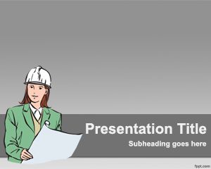 建設PowerPointのテンプレート