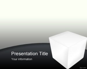 Plantilla de la caja 3D PowerPoint