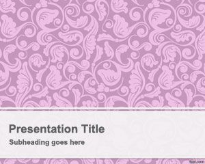 Template rosa PowerPoint Vintage