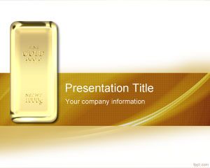 Szablon PowerPoint złocie