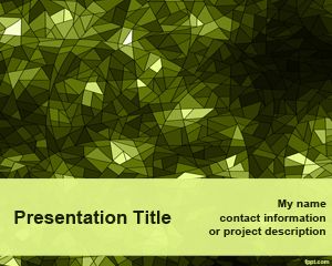Yeşil Kaleidoscope PowerPoint Şablonu