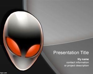 Szablon PowerPoint Alien