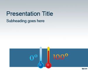 化學溫度計的PowerPoint模板