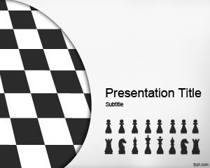 Plantilla de ajedrez de la estrategia de PowerPoint