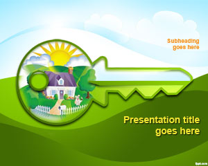 绿屋的概念PowerPoint演示模板