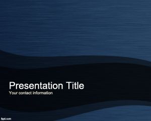 Mavi Titanyum PowerPoint Şablon