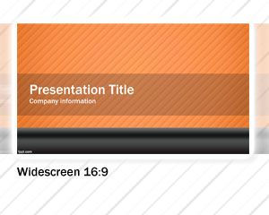 Format Orange cu ecran lat PowerPoint