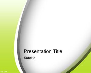 Modelo abstrato verde PowerPoint