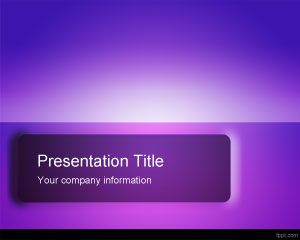 令人印象深刻的紫羅蘭的PowerPoint模板