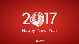 26 diedit vektor 2017 bahan Chinese New Year PPT