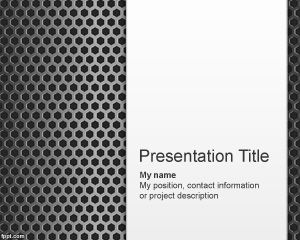 Template Superfície PowerPoint metal