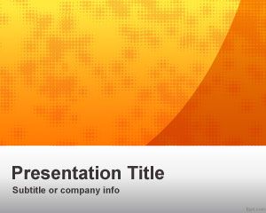 Orange商業的PowerPoint模板