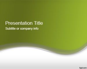 Abstract Green Szablon programu PowerPoint 2012