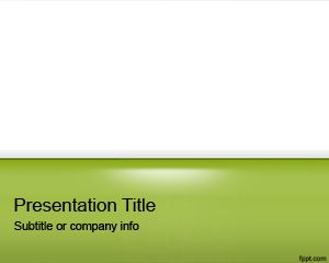 Template hijau Gloss PowerPoint