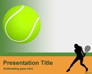 PowerPoint modelo de tênis