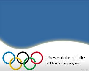 奧運五環的PowerPoint模板