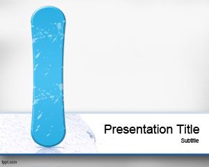 Snowboard Powerpoint-Vorlage