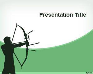 Łucznictwo PowerPoint Template