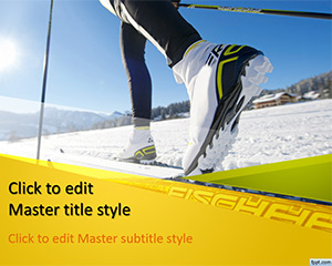 Template Free Ski PowerPoint