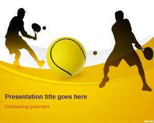 Szablon Tennis Ball PowerPoint