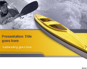 Kayak PowerPoint șablon