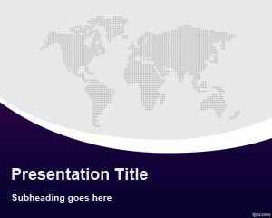B2B mondial PowerPoint Template