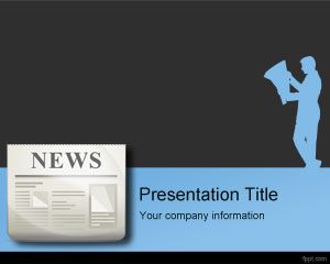 Template Press Release PowerPoint