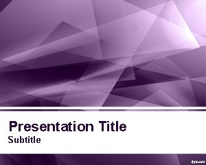 Абстрактный шаблона Фиолетовый PowerPoint