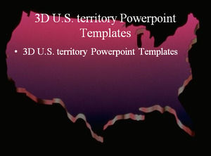territorio 3D US modelli di PowerPoint