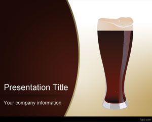 Modèle foncé Beer PowerPoint