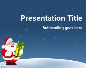 Modelo do Natal para o PowerPoint