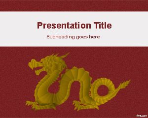 Format de aur Dragon PowerPoint