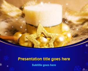Format de Crăciun stele decorare PowerPoint