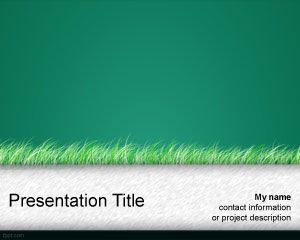 草綠色的PowerPoint模板