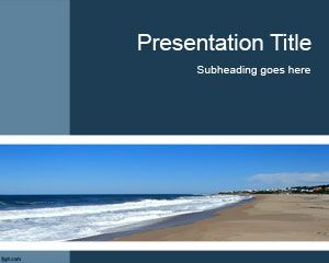 海边的PowerPoint模板