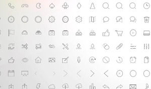 80 icono de icono de PPT de software de estilo de línea delgada gris comúnmente utilizado