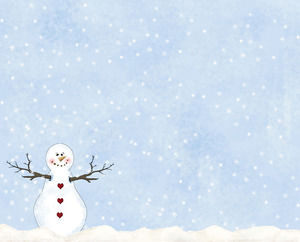 Kar taneleri Çam Kardan adam Noel PPT arka plan resmi bir grup