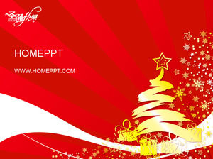 A arte abstrata Natal PPT Download template
