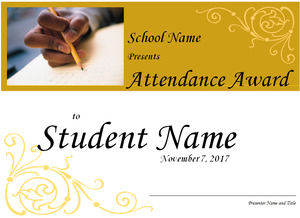 Attendance Award High School 