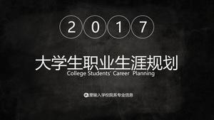 Black College Student Career Planning PPT Template