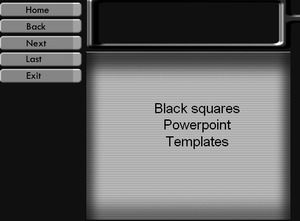 quadrados pretos modelos de Powerpoint