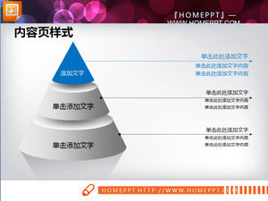 3d bleu diagramme de diapositives stéréo Daquan