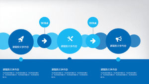 Plan plan albastru plan PPT diagramă Daquan