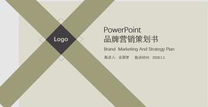 브랜드 마케팅 계획 책 PPT 템플릿
