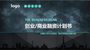Modelo de PPT de plano de financiamento de inicialização de negócios