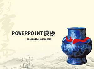 Chinese Ceramic Background Template Slideshow Unduh